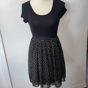 Juniors polka dot dress size small
